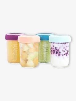 4 Babybols En Verre (220 Ml) BABYMOOV Multicolore - Babymoov