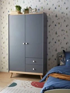 Armoire 2 Portes LIGNE CONFETTI Vert - Vertbaudet -Boutique Badabulle armoire 2 portes ligne confetti 3