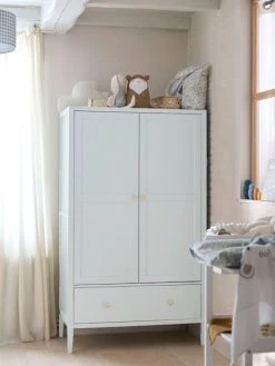 Armoire 2 Portes LIGNE PARISIENNE Vert D'eau - Vertbaudet -Boutique Badabulle armoire 2 portes ligne parisienne 3