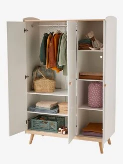 Armoire 3 Portes LIGNE CONFETTI Blanc/bois - Vertbaudet 10 Armoire 3 Portes LIGNE CONFETTI Blanc/bois - Vertbaudet -Boutique Badabulle armoire 3 portes ligne confetti 2