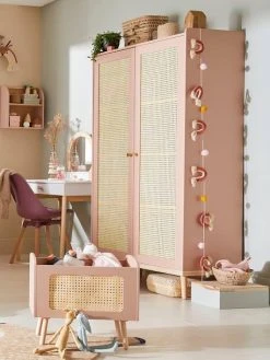 Armoire Cannage LIGNE POÉSIE Rose - Vertbaudet -Boutique Badabulle armoire cannage ligne poesie 2
