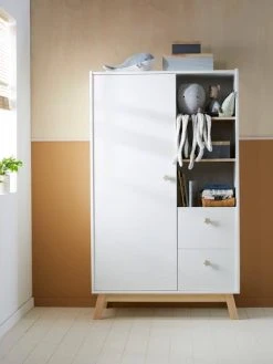 Armoire LIGNE GRANDE OURSE Blanc/bois - Vertbaudet -Boutique Badabulle armoire ligne grande ourse 3