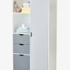Armoire LIGNE PASSE-PASSE Blanc/gris - Vertbaudet -Boutique Badabulle armoire ligne passe passe