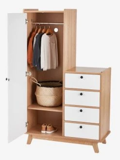 Armoire Vintage Blanc Clair Uni - Vertbaudet -Boutique Badabulle armoire vintage 5