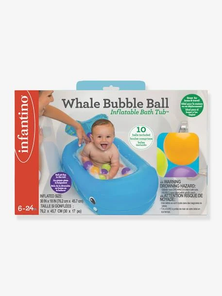 Baignoire Gonflable Baleine - INFANTINO Bleu - Infantino 4 Baignoire Gonflable Baleine - INFANTINO Bleu - Infantino – Image 2