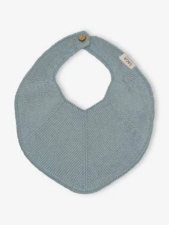 Bavoir De Dentition SAGA Fjola En Tricot Bleu - Saga Copenhagen