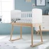 Berceau à Barreaux LIGNE CONFETTI Blanc/bois - Vertbaudet -Boutique Badabulle berceau a barreaux ligne confetti