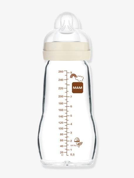 Biberon Verre 260 Ml MAM Feel Good Débit 2 Beige - Mam 4 Biberon Verre 260 Ml MAM Feel Good Débit 2 Beige - Mam – Image 2
