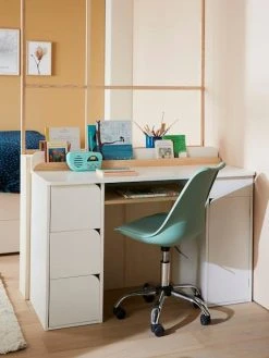 Bureau Enfant LIGNE ECLIPSE Blanc/bois - Vertbaudet -Boutique Badabulle bureau enfant ligne eclipse 2