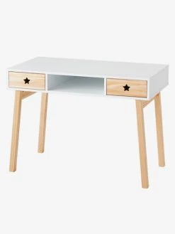 Bureau Enfant LIGNE GRANDE OURSE Blanc / Bois - Vertbaudet -Boutique Badabulle bureau enfant ligne grande ourse 2