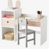 Bureau Maternelle BUNNY Blanc - Vertbaudet -Boutique Badabulle bureau maternelle bunny
