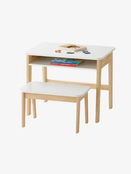 Bureau Maternelle ECOLIER Blanc - Vertbaudet 3 Bureau Maternelle ECOLIER Blanc - Vertbaudet