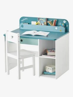 Bureau Maternelle ROAAR Blanc Moyen Uni Avec Decor - Vertbaudet -Boutique Badabulle bureau maternelle roaar 2