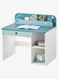 Bureau Maternelle ROAAR Blanc Moyen Uni Avec Decor - Vertbaudet -Boutique Badabulle bureau maternelle roaar 3