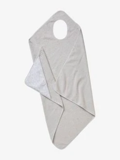 Cape De Bain Parent/bébé Gris Clair - Vertbaudet -Boutique Badabulle cape de bain parentbebe 2