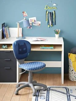 Chaise De Bureau à Roulettes Enfant Super-héros Bleu - Vertbaudet -Boutique Badabulle chaise de bureau a roulettes enfant super heros 5