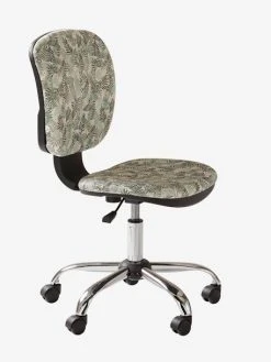 Chaise De Bureau à Roulettes Hanoï Imprimé Feuille - Vertbaudet -Boutique Badabulle chaise de bureau a roulettes hanoi 3