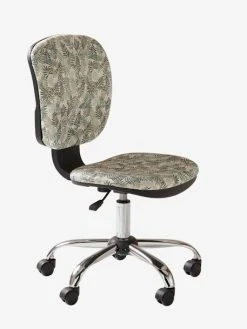 Chaise De Bureau à Roulettes Hanoï Imprimé Feuille - Vertbaudet -Boutique Badabulle chaise de bureau a roulettes hanoi 4