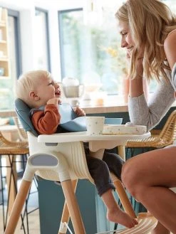 Chaise Haute évolutive 2 Hauteurs Vertbaudet High & Low Bleu - Vertbaudet -Boutique Badabulle chaise haute evolutive 2 hauteurs vertbaudet high low 2