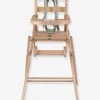 Chaise Haute Pliante COMBELLE Sarah En Hêtre Massif Naturel - Combelle -Boutique Badabulle chaise haute pliante combelle sarah en hetre massif