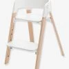 Chaise Haute STOKKE Steps Blanc/naturel - Stokke -Boutique Badabulle chaise haute stokke steps