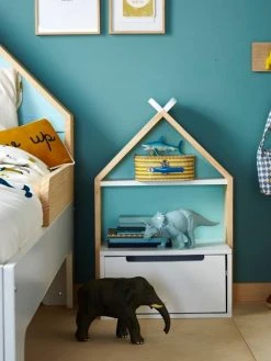 Chevet Enfant Fond Réversible Bleu Ou Rose LIGNE TIPILI Blanc - Vertbaudet -Boutique Badabulle chevet enfant fond reversible bleu ou rose ligne tipili 4