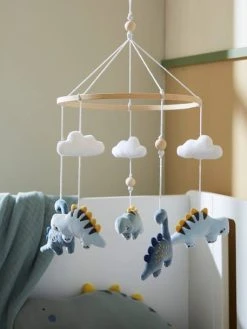 Coffret Mobile Musical PETIT DINO Bleu / Kaki - Vertbaudet -Boutique Badabulle coffret mobile musical petit dino 2