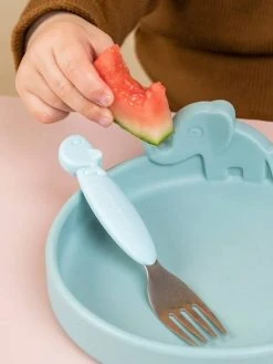 Coffret Repas 3 Pièces DONE BY DEER Peekaboo Deer Friends En Silicone Bleu - Done By Deer -Boutique Badabulle coffret repas 3 pieces done by deer peekaboo deer friends en silicone 3