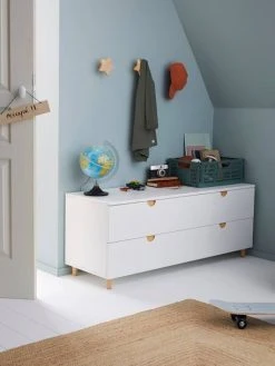 Commode 2 Tiroirs Sous Pente LIGNE SMILE Blanc - Vertbaudet 9 Commode 2 Tiroirs Sous Pente LIGNE SMILE Blanc - Vertbaudet -Boutique Badabulle commode 2 tiroirs sous pente ligne smile 2