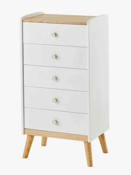 Commode Semainier Avec Poignées Personnalisables LIGNE CONFETTI Blanc - Vertbaudet 3 Commode Semainier Avec Poignées Personnalisables LIGNE CONFETTI Blanc - Vertbaudet