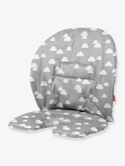 Coussin D’assise Pour Chaise Haute Steps STOKKE Gris/nuages - Stokke -Boutique Badabulle coussin dassise pour chaise haute steps stokke 2
