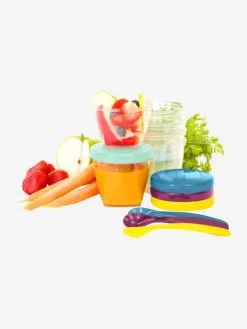 Ensemble De 12 Boîtes Hermétiques + 3 Cuillères Souples BABYMOOV Babybols Multi Set Multicolore - Babymoov -Boutique Badabulle ensemble de 12 boites hermetiques 3 cuilleres souples babymoov babybols multi set 4