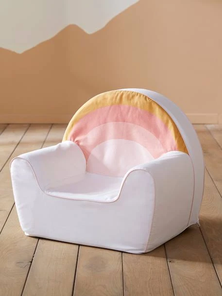 Fauteuil En Mousse Personnalisable Arc-en-ciel Blanc - Vertbaudet 8 Fauteuil En Mousse Personnalisable Arc-en-ciel Blanc - Vertbaudet – Image 6