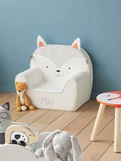 Fauteuil En Mousse Personnalisable Chat Gris - Vertbaudet -Boutique Badabulle fauteuil en mousse personnalisable chat 2