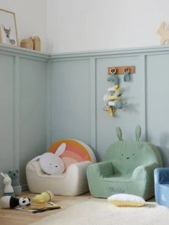 Fauteuil En Mousse Personnalisable Lapin Vert - Vertbaudet -Boutique Badabulle fauteuil en mousse personnalisable lapin 5