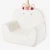 Fauteuil En Mousse Personnalisable Licorne Blanc - Vertbaudet 1 Fauteuil En Mousse Personnalisable Licorne Blanc - Vertbaudet -Boutique Badabulle fauteuil en mousse personnalisable licorne