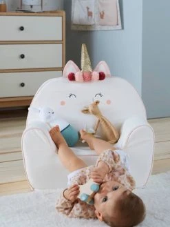 Fauteuil En Mousse Personnalisable Licorne Blanc - Vertbaudet 11 Fauteuil En Mousse Personnalisable Licorne Blanc - Vertbaudet -Boutique Badabulle fauteuil en mousse personnalisable licorne 3