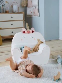 Fauteuil En Mousse Personnalisable Licorne Blanc - Vertbaudet 13 Fauteuil En Mousse Personnalisable Licorne Blanc - Vertbaudet -Boutique Badabulle fauteuil en mousse personnalisable licorne 5
