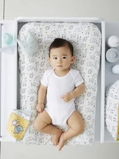 Housse De Matelas à Langer En Coton Ivoire Imprimé - Vertbaudet 11 Housse De Matelas à Langer En Coton Ivoire Imprimé - Vertbaudet -Boutique Badabulle housse de matelas a langer en coton 3