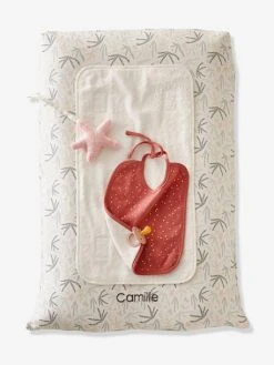 Housse De Matelas à Langer Personnalisable SOUS L'OCÉAN Blanc/bleu - Vertbaudet -Boutique Badabulle housse de matelas a langer personnalisable sous locean 2