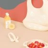 Kit Repas Silicone BABYMOOV First’Isy Beige (renard) - Babymoov -Boutique Badabulle kit repas silicone babymoov firstisy