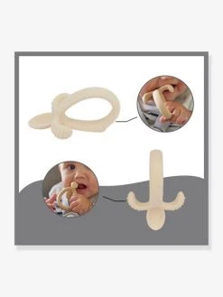 Kit Repas Silicone BABYMOOV First’Isy Beige (renard) - Babymoov -Boutique Badabulle kit repas silicone babymoov firstisy 3