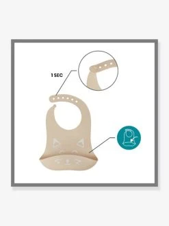 Kit Repas Silicone BABYMOOV First’Isy Beige (renard) - Babymoov -Boutique Badabulle kit repas silicone babymoov firstisy 4