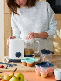 Les 2 Pots De Conservation En Silicone Vert/bleu - Vertbaudet -Boutique Badabulle les 2 pots de conservation en silicone 5