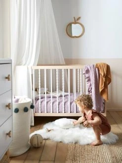 Lit Bébé à Barreaux PÉPITE Blanc - Vertbaudet -Boutique Badabulle lit bebe a barreaux pepite 2