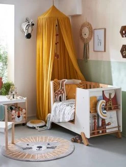Lit Bébé Avec Barrière Amovible + Rangement Bibliothèque LIGNE PIROUETTE Blanc - Vertbaudet -Boutique Badabulle lit bebe avec barriere amovible rangement bibliotheque ligne pirouette 2