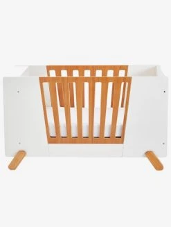 Lit Bébé Avec Barrière Amovible + Rangement Bibliothèque LIGNE PIROUETTE Blanc - Vertbaudet -Boutique Badabulle lit bebe avec barriere amovible rangement bibliotheque ligne pirouette 4