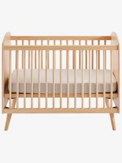 Lit Bébé LIGNE CONFETTI NATURE Marron - Vertbaudet -Boutique Badabulle lit bebe ligne confetti nature 2