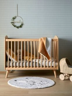 Lit Bébé LIGNE CONFETTI NATURE Marron - Vertbaudet -Boutique Badabulle lit bebe ligne confetti nature 5
