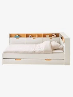 Lit Enfant Multi Rangements TRÉSOR Blanc - Vertbaudet -Boutique Badabulle lit enfant multi rangements tresor 3
